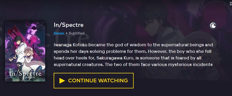 In/Spectre Season 2 Reveals 2nd Key Visual Ahead of January Premiere -  Anime Corner